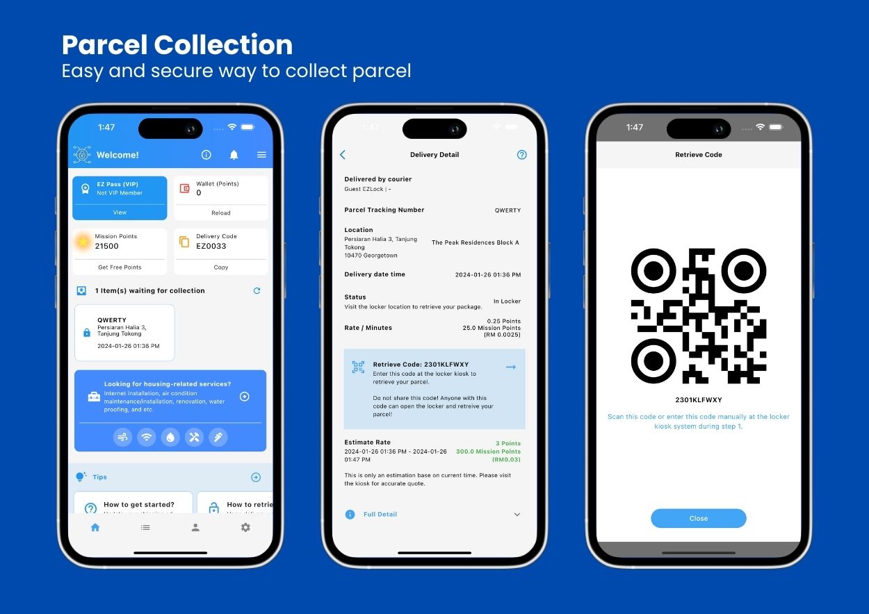 ezlock parcel collection